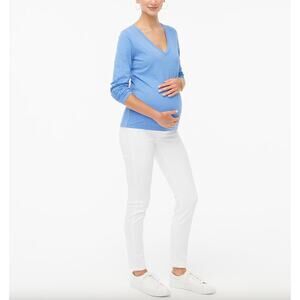 J.Crew White Maternity Jean Signature Stretch Waistband Skinny Straight US 27